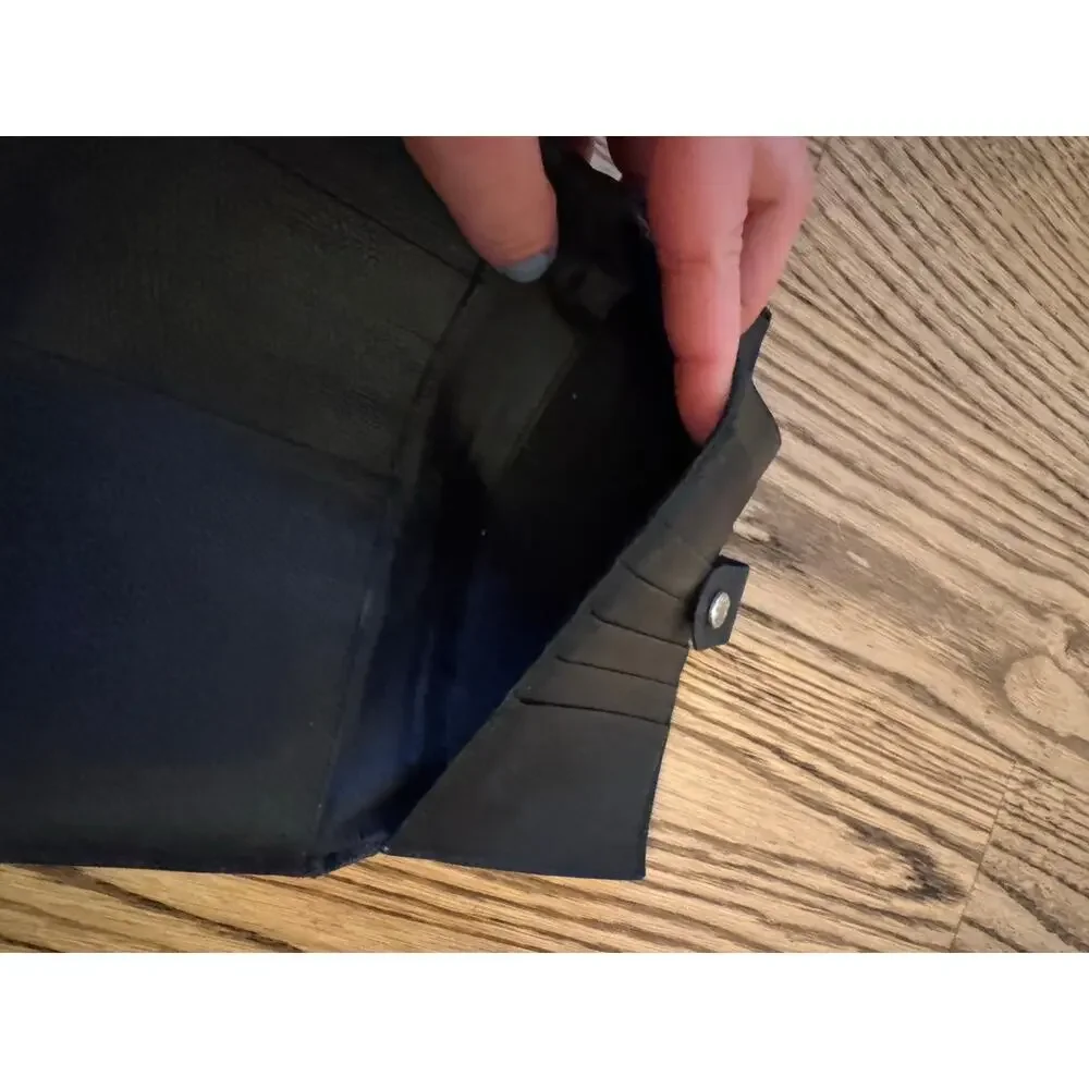 ESCADA Black Vintage Leather Wallet
